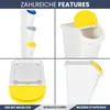 DELUKE® 3er Set Abfallbehälter mit Deckeln - 3x40L Produktbild-Vorschau 5
