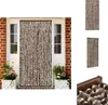 vidaXL Insektenschutz-Vorhang Braun und Weiß 90x220 cm Produktbild-Vorschau 1