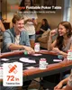 Pokertisch Klappbar und Faltbar für 8 Spieler - Spieltisch Produktbild-Vorschau 2