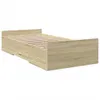 vidaXL Rám postele se zásuvkami Sonoma dub 100x200cm Náhled obrázku produktu 5