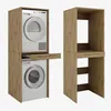 Armoire pour lave-linge et sèche-linge avec étagère Voir les images du produit 1