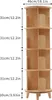 Bücherregale 4-stufig 360° drehbar Standregal Holz Produktbild-Vorschau 3