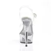 DELIGHT-608 Damen Sandale von Pleaser, Transparent  , EU Produktbild-Vorschau 4