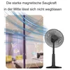 Fliegengitter Tür, Magnet Insektenschutz Balkontür 110x210 Produktbild-Vorschau 3
