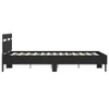 Bett mit LED-Beleuchtung ohne Matratze Schwarz 120x200 cm Produktbild-Vorschau 7