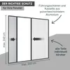 Fliegengitter Plisseetür für Doppeltüren – 240x240 cm, Produktbild-Vorschau 2