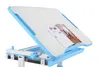 A close-up view of an adjustable children's desk with a book on it, against a white background. Produktbild-Vorschau