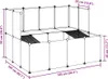 vidaXL Klietka pre malé zvieratá Transparent 143x107x93 cm Náhľad obrázku produktu 7