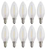 10 x LED Filament Leuchtmittel Kerze 1W E14 klar 60lm extra Produktbild-Vorschau 1