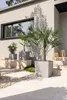 LECHUZA-Pot de fleurs CUBE Cottage 50 Marron sable | Pot de Voir les images du produit 4