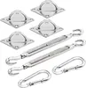 Detex Kit de fixation voile d'ombrage carré triangle Voir les images du produit 3