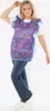 Chasuble Schürze mit Rüsche geblümt 2 Taschen seitlich Produktbild-Vorschau 4
