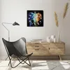 Wanduhr - Quadrat - Glasuhr - Bunt Elefant Fotografie - Produktbild-Vorschau 6