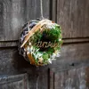Couronne de vigne blanchie à la chaux en 20 cm pour le Voir les images du produit 3