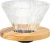 Hario Glass Kaffee Dripper V60 02 Olivenholz Tropfer Produktbild-Vorschau 2