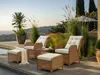 BELIANI Lounge Set Braun Rattan 5-Teilig 2 Sessel Produktbild-Vorschau 4