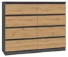Topeshop M8 120 ANT/ART KPL, Anthrazit, Eiche, 8 Produktbild-Vorschau 8