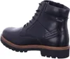 A black leather boot shown from the side. Produktbild-Vorschau