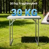 Skládací kempingový stůl Wiltec 80x60cm s bílou deskou z Náhled obrázku produktu 6