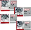 A collage of different boxes of Novus brand staples. Anteprima dell’immagine prodotto