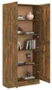 vidaXL Bücherschrank Räuchereiche 82,5x30,5x185,5 cm Produktbild-Vorschau 7