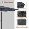 Sonnenschirm Ø300 cm UPF 50+ beidseitig um 30° knickbar Produktbild-Vorschau 4