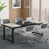 A modern office meeting room with a large desk and chairs. Anteprima dell’immagine prodotto