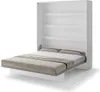 Schrankbett 180 x 200 Vertikal BC-13 Weiß Matt LENART BED Produktbild-Vorschau 1