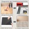 A diagram showing the installation steps for vinyl flooring. Produktbild-Vorschau
