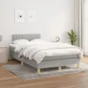 Boxspringbett mit Matratze Hellgrau 120x190 cm Stoff Produktbild-Vorschau 2
