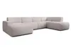AX LIVING XXL Sofa U Form Didim Creme 378cm breit modern & Produktbild-Vorschau 3