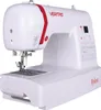 A white sewing machine with red accents, shown from a three-quarter angle on a white background. Produktbild-Vorschau