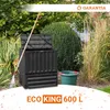 GARANTIA ECO-KING compostiera 600 litri nero Anteprima dell’immagine prodotto 2