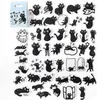 45 pegatinas temáticas de gatos, autoadhesivas, estilo Vista previa de la imagen del producto 1