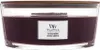 A WoodWick Black Cherry scented candle in a glass jar with a wooden lid. Produktbild-Vorschau