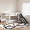 Łóżko Piętrowe Ze Zjeżdżalnią I Drabinką, Białe, 90X200 Cm Podgląd zdjęcia produktu 2