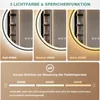 PESENXAN LED-Badspiegel, rund, 80 cm, 3 Lichtfarben, Produktbild-Vorschau 2