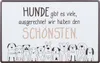 GILDE Schild, rechteckig, "Hundebande", Spruch, Metall, Náhled obrázku produktu 4