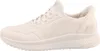 A side view of a single white Skechers sneaker. Voir les images du produit