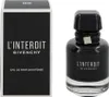 A product shot of Givenchy L'Interdit Intense Eau de Parfum for women, with its packaging on the left and the bottle on the right. Produktbild-Vorschau