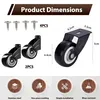 Set mit 2 Torrollen, verstellbarem Stabilisierungsrad, Produktbild-Vorschau 2