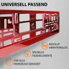 2 Kennzeichenhalter Rot - Chrom Kennzeichenhalterung Halter Produktbild-Vorschau 3