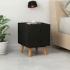 vidaXL Noční stolky 2 ks Černá 40 x 30 x 50 cm Masivní Náhled obrázku produktu 1