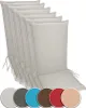sunnypillow 6er Set Gartenstuhlauflagen  120 x 50  extra Produktbild-Vorschau 1