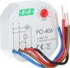 A white electrical timer relay device with wires extending from it. Náhled obrázku produktu