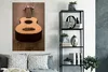MuchoWow® Poster Akustische Gitarre auf einem Holztisch Produktbild-Vorschau 4