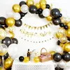 Luftballons,  Geburtstag Ballons, Girlande Deko Helium Gold Produktbild-Vorschau 1