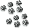 A collection of ten identical wall-mounted holders for brooms or mops. Produktbild-Vorschau