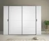 Veľká šatníková skriňa 270 cm GIRADOT - biela / čierne Náhľad obrázku produktu 2