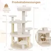 COSTWAY Arbre à chat petit, arbre à chat en bois, arbre à Voir les images du produit 3